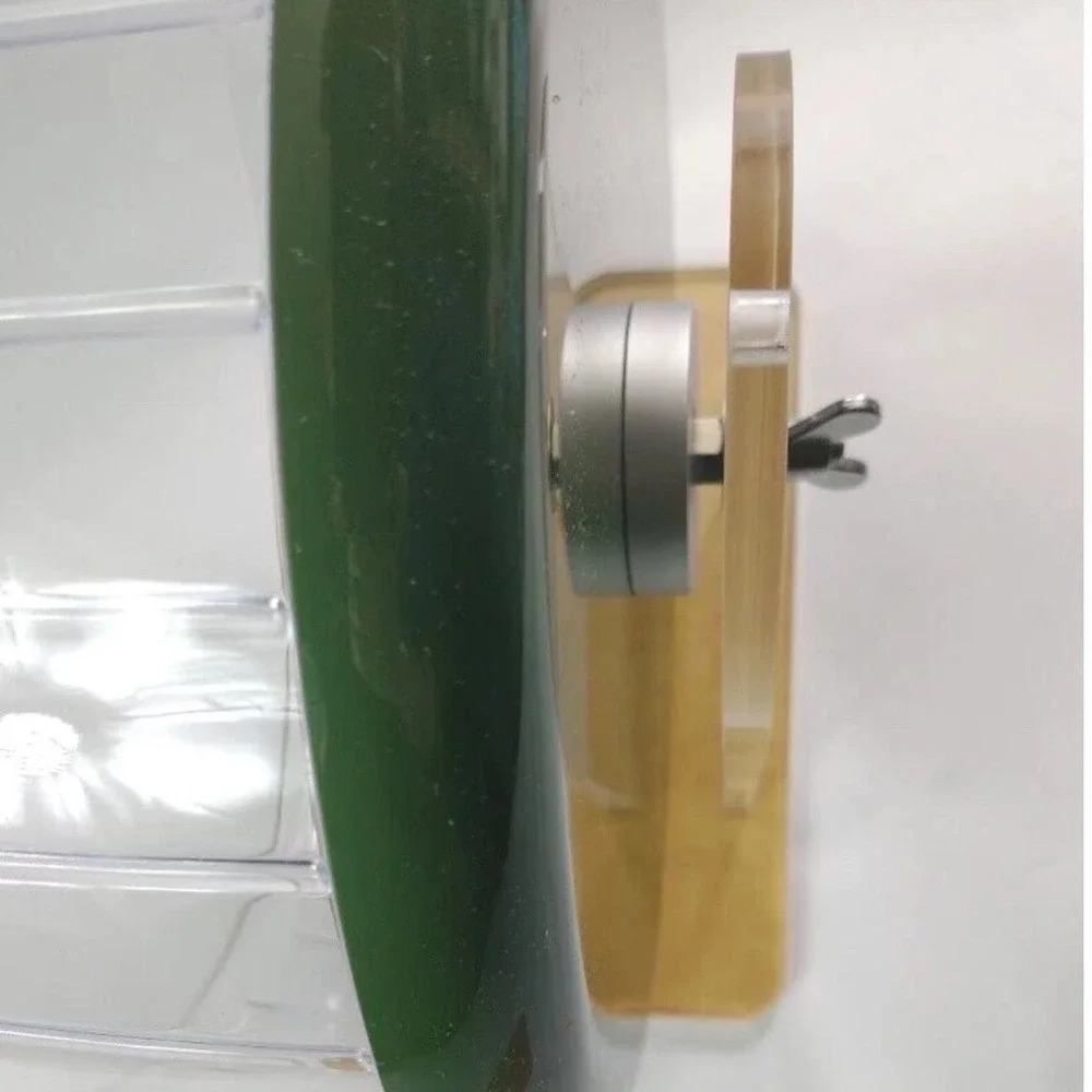 Niteangel Super Silent Hamster Exercise Wheel Green Clear Plastic Adjustable 10
